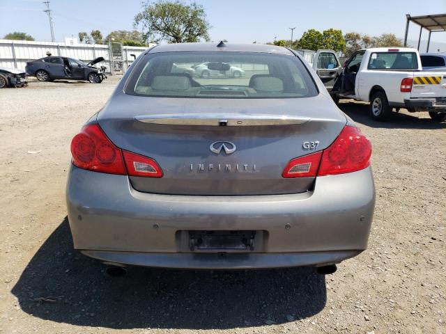 JN1CV6AP4DM303457 - 2013 INFINITI G37 BASE SILVER photo 6