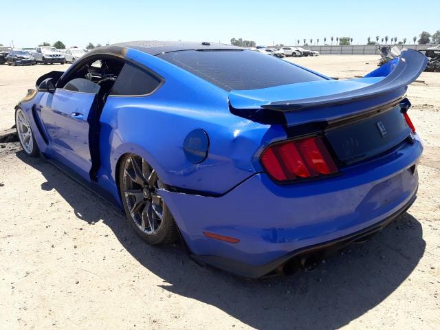 1FA6P8JZ0H5525694 - 2017 FORD MUSTANG SHELBY GT350 BLUE photo 3