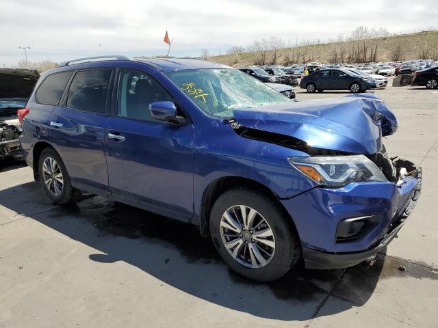 5N1DR2AM7LC617043 - 2020 NISSAN PATHFINDER S BLUE photo 4