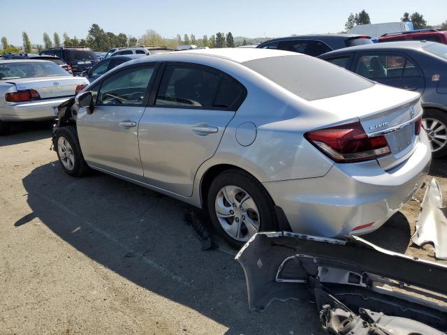 19XFB2F52EE260000 - 2014 HONDA CIVIC LX SILVER photo 2