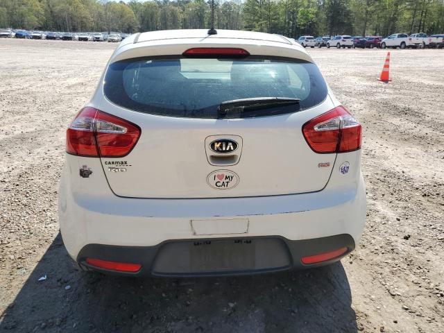 KNADM5A35F6515493 - 2015 KIA RIO LX WHITE photo 6