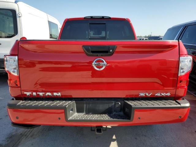 1N6AA1ED1MN522788 - 2021 NISSAN TITAN SV RED photo 6