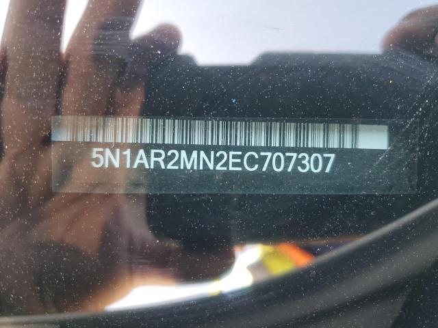 5N1AR2MN2EC707307 - 2014 NISSAN PATHFINDER S WHITE photo 12