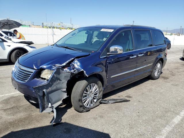 2C4RC1CGXDR511398 - 2013 CHRYSLER TOWN & COU TOURING L BLUE photo 1