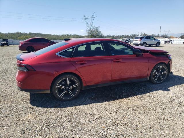 1HGCY2F52PA051929 - 2023 HONDA ACCORD HYBRID SPORT MAROON photo 3