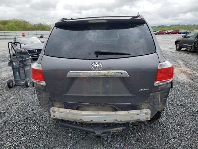 5TDBK3EH0BS041828 - 2011 TOYOTA HIGHLANDER BASE GRAY photo 6