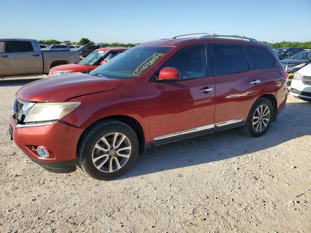 5N1AR2MN2EC615436 - 2014 NISSAN PATHFINDER S MAROON photo 1