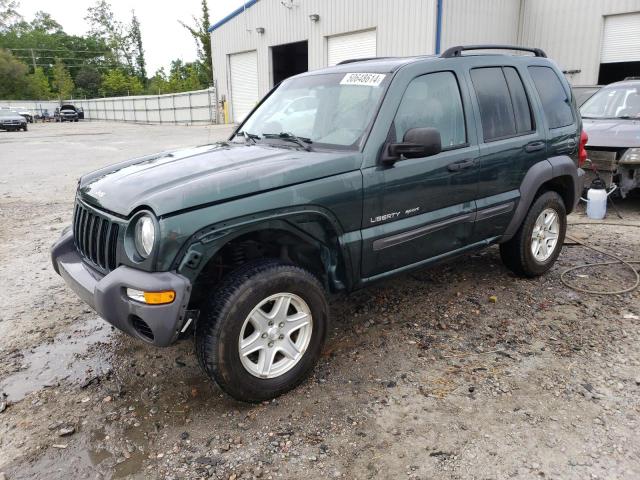 1J4GK48K83W637347 - 2003 JEEP LIBERTY SPORT GREEN photo 1