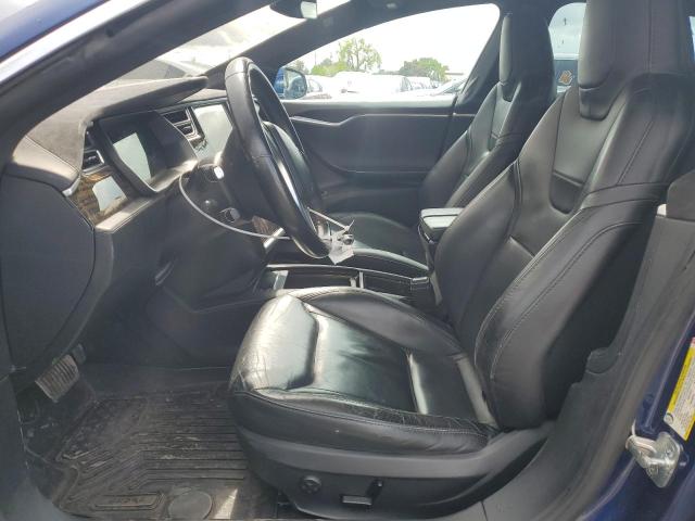 5YJSA1E24GF157239 - 2016 TESLA MODEL S BLUE photo 7