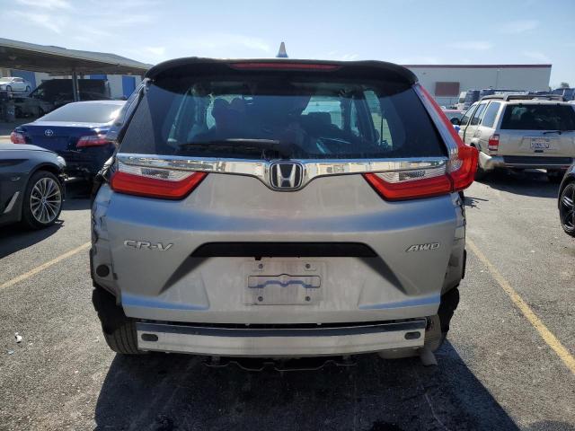 5J6RW6H33KL001016 - 2019 HONDA CR-V LX SILVER photo 6