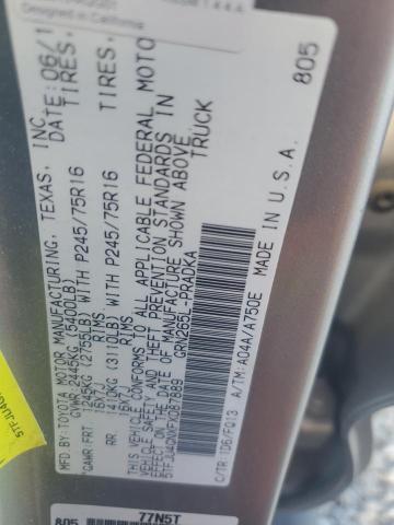 5TFJU4GNXFX087889 - 2015 TOYOTA TACOMA DOUBLE CAB PRERUNNER SILVER photo 13