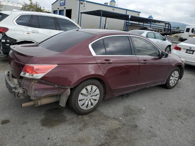 1HGCP26378A096657 - 2008 HONDA ACCORD LX BURGUNDY photo 3