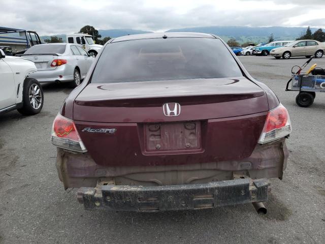 1HGCP26378A096657 - 2008 HONDA ACCORD LX BURGUNDY photo 6