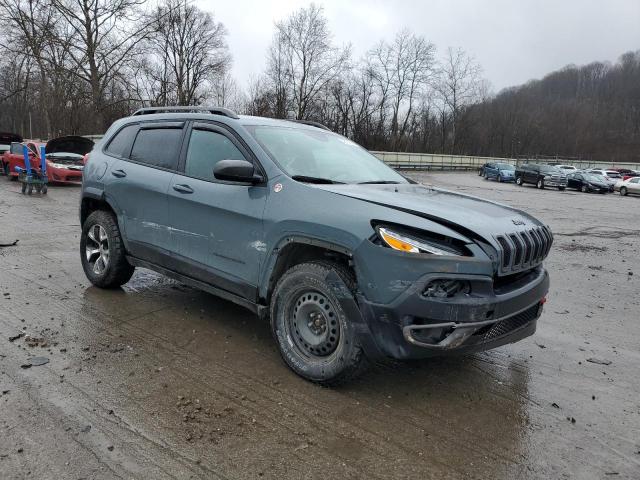 1C4PJMBSXEW309075 - 2014 JEEP CHEROKEE TRAILHAWK TEAL photo 4