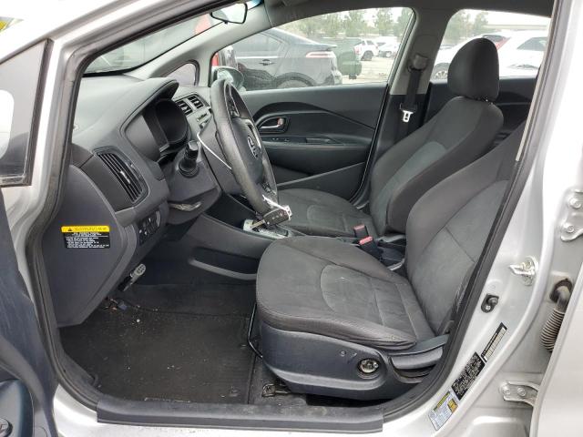 KNADM4A30F6506548 - 2015 KIA RIO LX SILVER photo 7