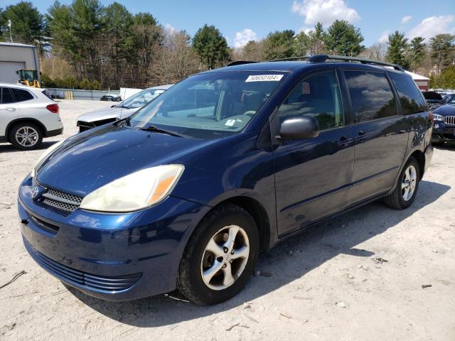 5TDZA23C45S313594 - 2005 TOYOTA SIENNA CE BLUE photo 1