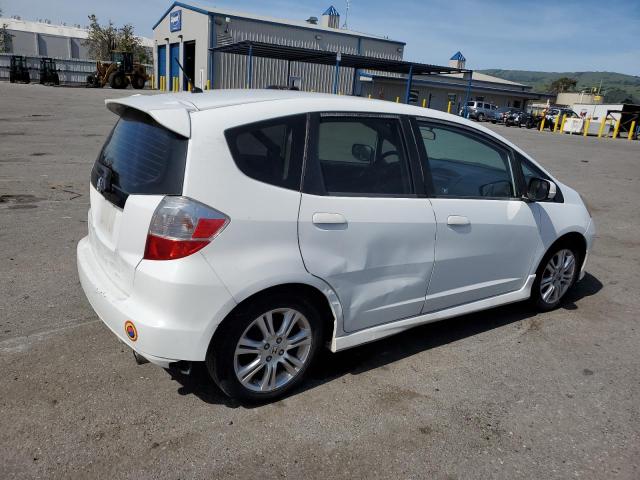 JHMGE87419S008485 - 2009 HONDA FIT SPORT WHITE photo 3