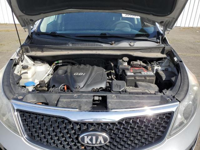 KNDPB3AC1E7586340 - 2014 KIA SPORTAGE BASE SILVER photo 12