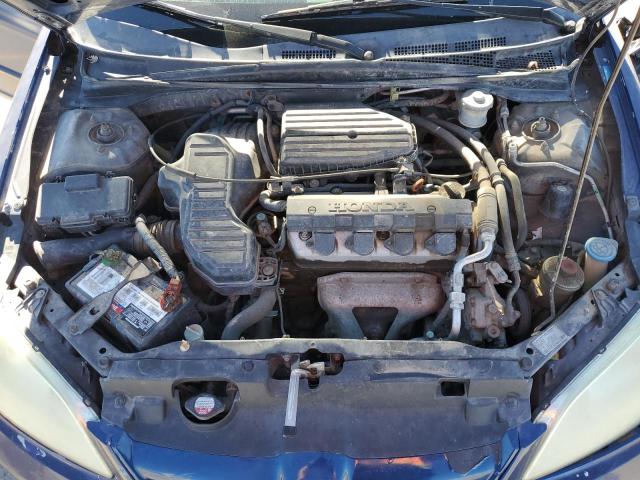 2HGES163X4H580884 - 2004 HONDA CIVIC DX VP BLUE photo 11