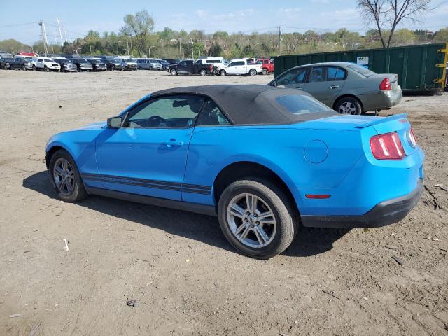 1ZVBP8EN7A5168212 - 2010 FORD MUSTANG BLUE photo 2