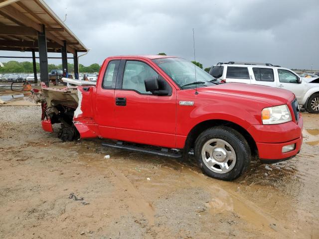 1FTRF02W95KB64740 - 2005 FORD F150 RED photo 4