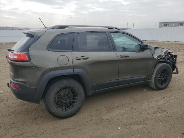 1C4PJMBS0FW678738 - 2015 JEEP CHEROKEE TRAILHAWK GREEN photo 3