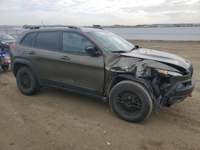 1C4PJMBS0FW678738 - 2015 JEEP CHEROKEE TRAILHAWK GREEN photo 4