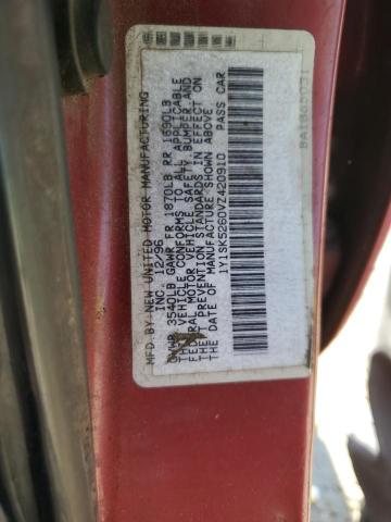 1Y1SK5260VZ420910 - 1997 GEO PRIZM BASE PINK photo 12