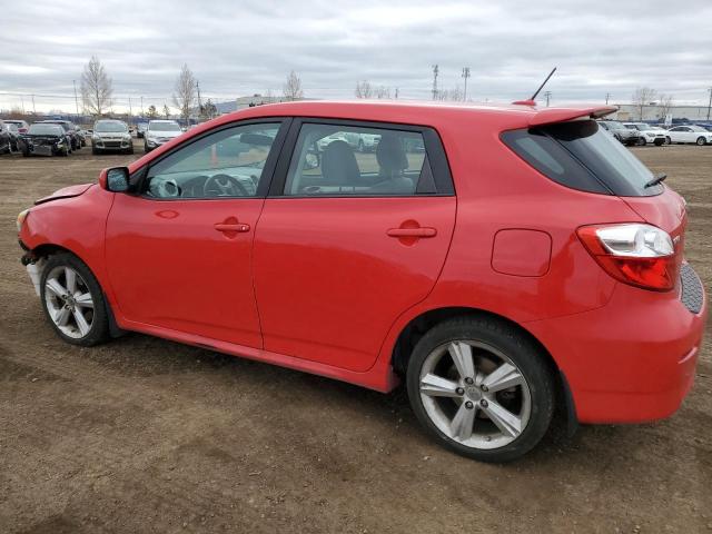 2T1KE40E89C020206 - 2009 TOYOTA MATRIX S Կարմիր լուսանկար 2