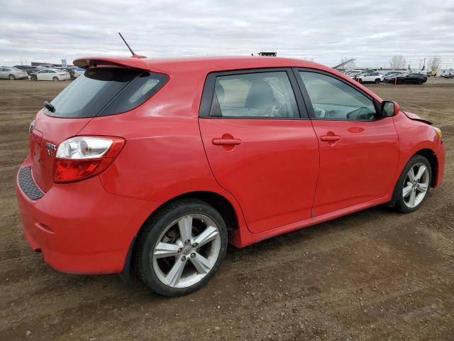 2T1KE40E89C020206 - 2009 TOYOTA MATRIX S Կարմիր լուսանկար 3