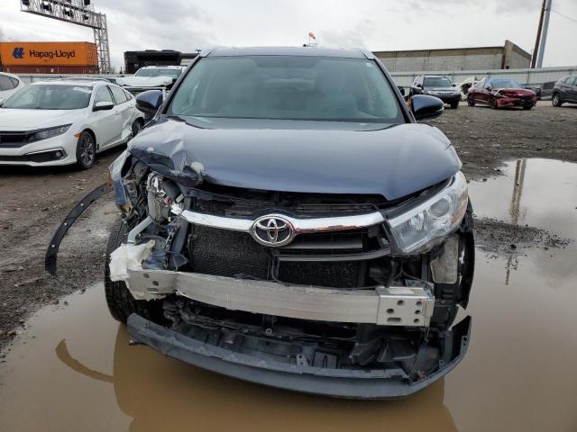 5TDJKRFH5GS288833 - 2016 TOYOTA HIGHLANDER XLE BLUE photo 5