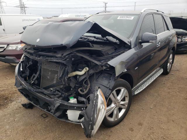 4JGDA5HB1CA011861 - 2012 MERCEDES-BENZ ML 350 4MATIC GRAY photo 1