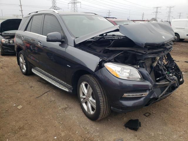 4JGDA5HB1CA011861 - 2012 MERCEDES-BENZ ML 350 4MATIC GRAY photo 4