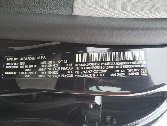 ZASFAKPNXJ7C24011 - 2018 ALFA ROMEO STELVIO SPORT Siyah fotoğraf 14