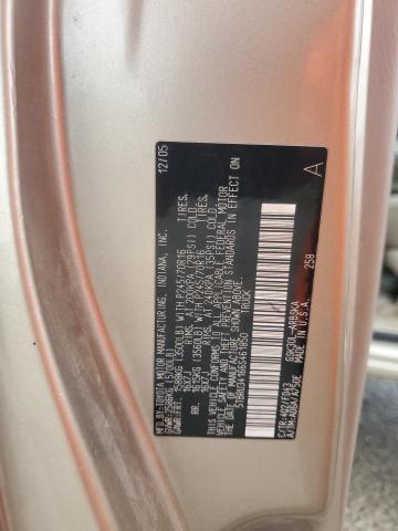 5TBRU34166S461850 - 2006 TOYOTA TUNDRA ACCESS CAB SR5 TAN photo 12