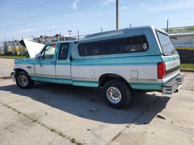 1FTEX15H7SKC11371 - 1995 FORD F150 TURQUOISE photo 2