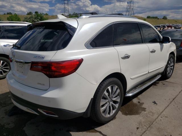 5FRYD4H61EB002810 - 2014 ACURA MDX TECHNOLOGY WHITE photo 4