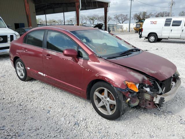 1HGFA16597L050244 - 2007 HONDA CIVIC LX RED photo 4