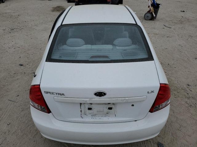 KNAFE221195625405 - 2009 KIA SPECTRA EX WHITE photo 6