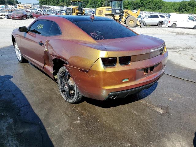 2G1FC1E33C9157373 - 2012 CHEVROLET CAMARO LT GOLD photo 3