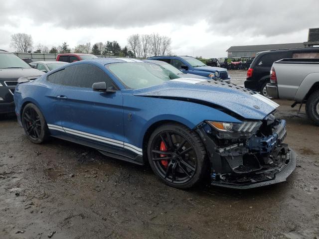 1FA6P8SJ5L5502977 - 2020 FORD MUSTANG SHELBY GT500 BLUE photo 4