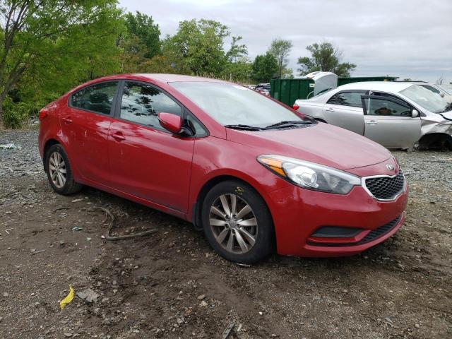 KNAFX4A60F5308973 - 2015 KIA FORTE LX RED photo 4