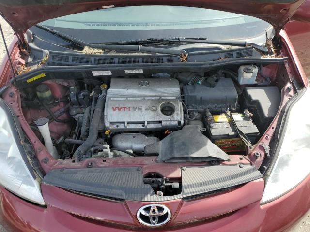 5TDZA22C06S486323 - 2006 TOYOTA SIENNA XLE RED photo 12