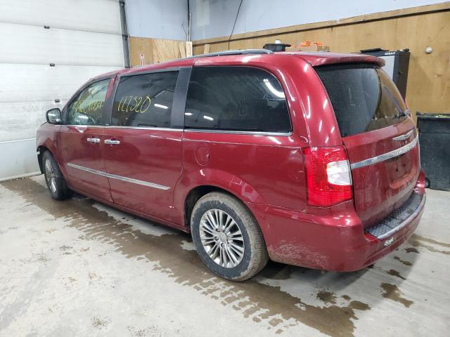 2C4RC1CG2DR559655 - 2013 CHRYSLER TOWN & COU TOURING L MAROON photo 2