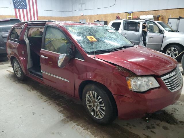 2C4RC1CG2DR559655 - 2013 CHRYSLER TOWN & COU TOURING L MAROON photo 4