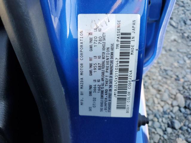 JM1BJ245X31103447 - 2003 MAZDA PROTEGE PR5 蓝色 照片 12