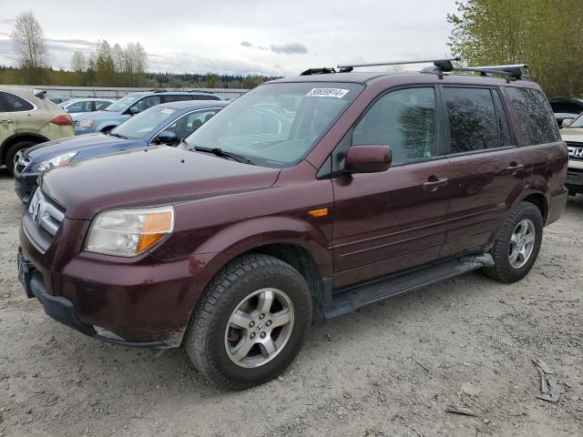 5FNYF18508B043631 - 2008 HONDA PILOT EXL MAROON photo 1