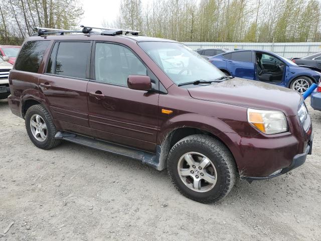 5FNYF18508B043631 - 2008 HONDA PILOT EXL MAROON photo 4