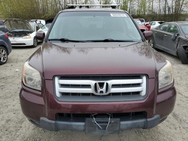 5FNYF18508B043631 - 2008 HONDA PILOT EXL MAROON photo 5