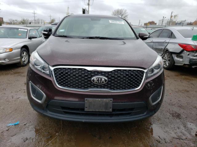 5XYPG4A37GG041272 - 2016 KIA SORENTO LX BURGUNDY photo 5